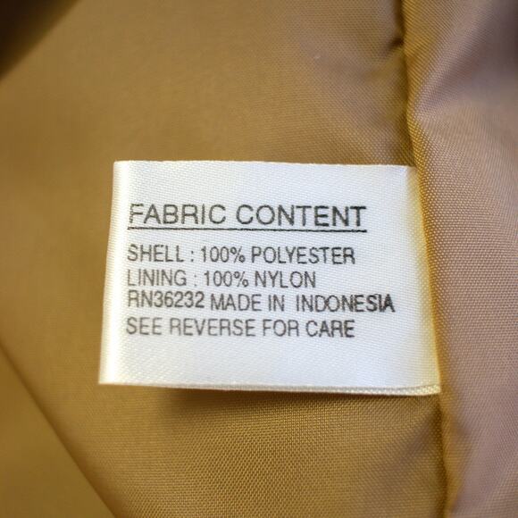 Gallery Vintage Tan Top Stitch Windbreaker Size Small - Picture 7 of 8